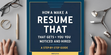 A poster about how to make a resume