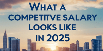 A poster about what a competitve salary looks like in 2025