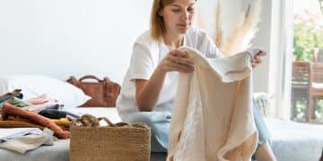 Woman getting free things on Shein.