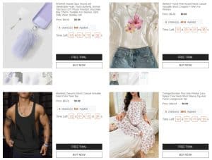 shein free trial center page.