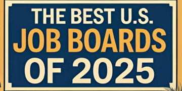 A poster for the best U.S. job boards of 2025